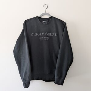 Giggly Squad Official Merchandise Pullover Graphic Crewneck Sweatshirt